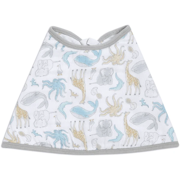 Aden + Anais™ Essential S Burpy Bip Katoen Mousseline Slabbetje Natural Geschiedenis - Afbeelding 4