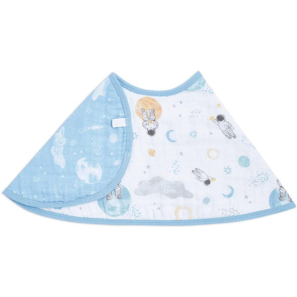 Aden + Anais™ Essential S Burpy Bip Katoen Mousseline Slabbetje Space Explore Rs - Afbeelding 3