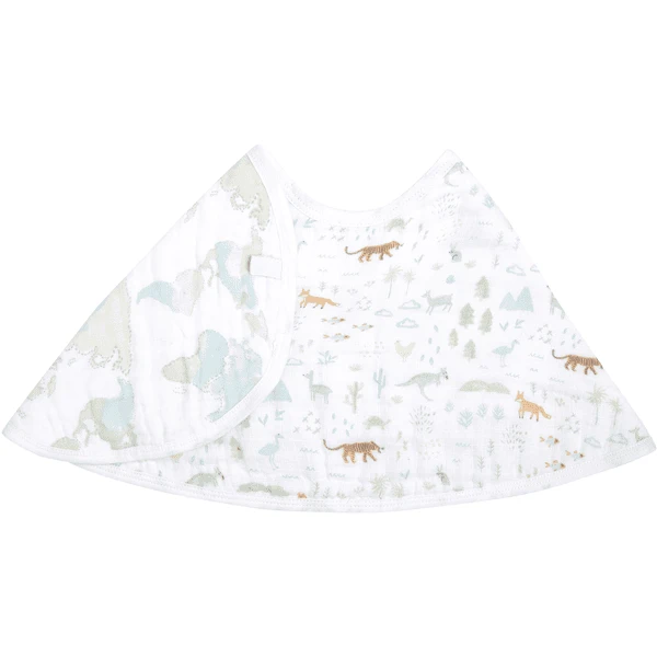 Aden + Anais™ Essential S Katoenen Mousseline Baby Slabbetje Voyage - Afbeelding 5