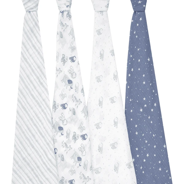 Aden + Anais™ Essential S Katoenen Mousseline Draagdoek 4-pack Time To Dream - Afbeelding 2