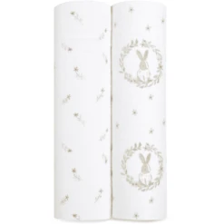 Aden +anais™ Musslin Pucktuch 2-pack Blush Ing Bunnies