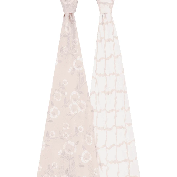 Aden + Anais™ Zijdezachte Mousseline Draagdoek 2 Pak Stencil - Afbeelding 2