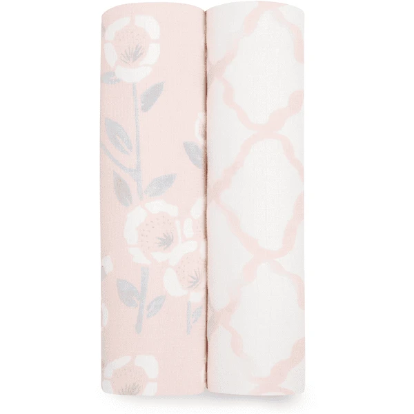 Aden + Anais™ Zijdezachte Mousseline Draagdoek 2 Pak Stencil