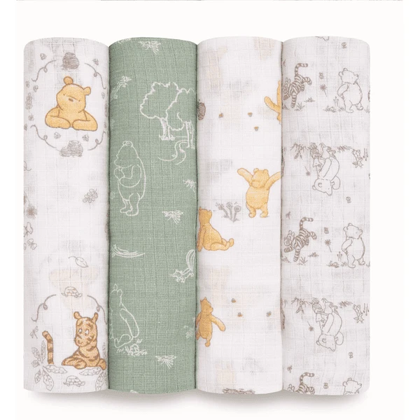 Aden ® Puck Handdoeken Winnie + Friends Pakje Van - Afbeelding 2