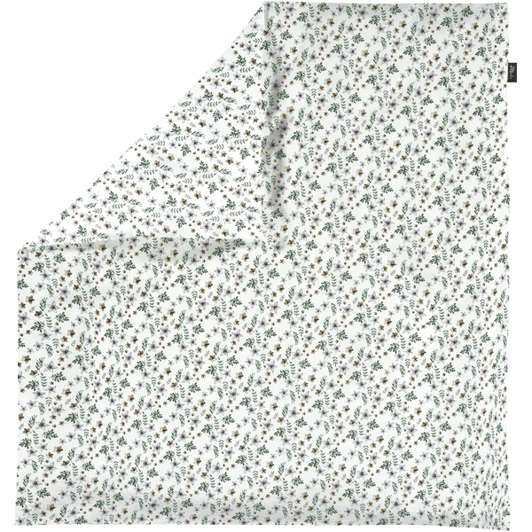 Alvi ® Beddengoed Petit Fleurs Groen/wit 80 X 80 Cm - Afbeelding 4