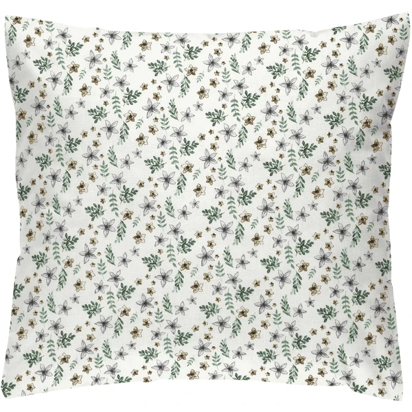 Alvi ® Beddengoed Petit Fleurs Groen/wit 80 X 80 Cm - Afbeelding 5