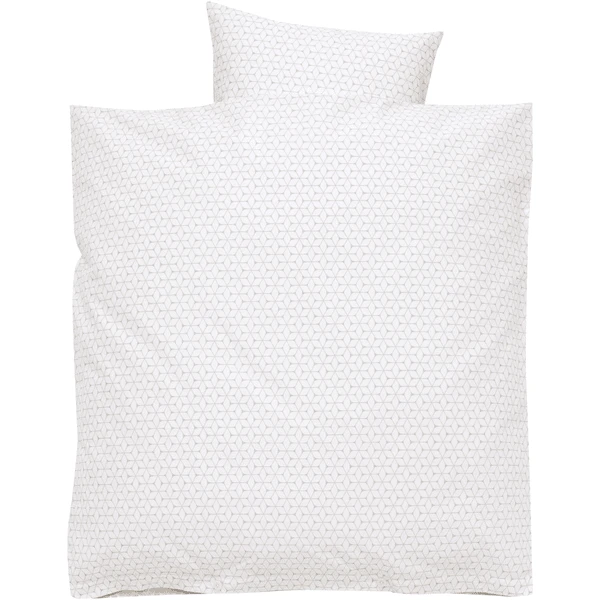 Alvi Beddengoed Voor Wieg 3delig, Ruit Taupe - Afbeelding 3