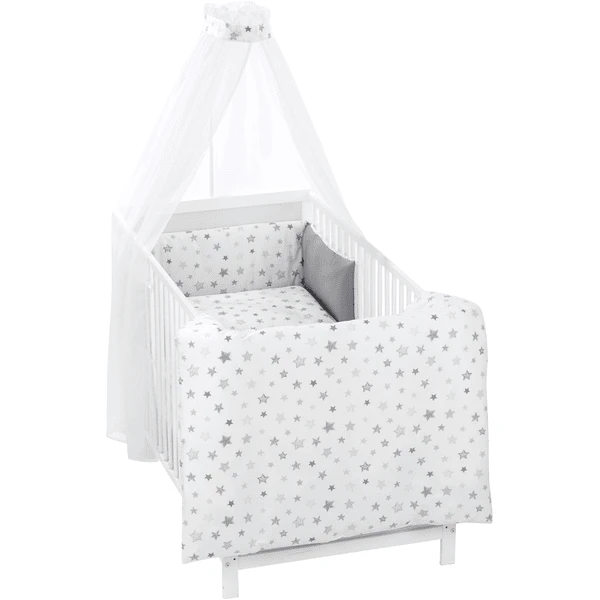 Alvi Bedset 3delig Star Zilvergrijs - Afbeelding 3