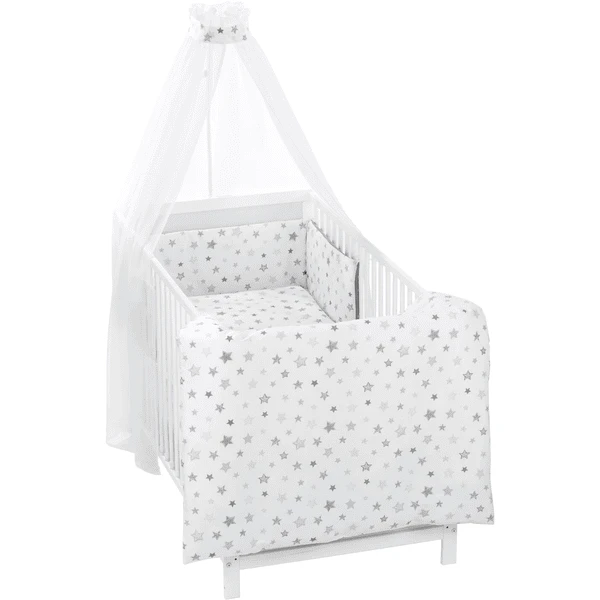 Alvi Bedset 3delig Star Zilvergrijs - Afbeelding 4