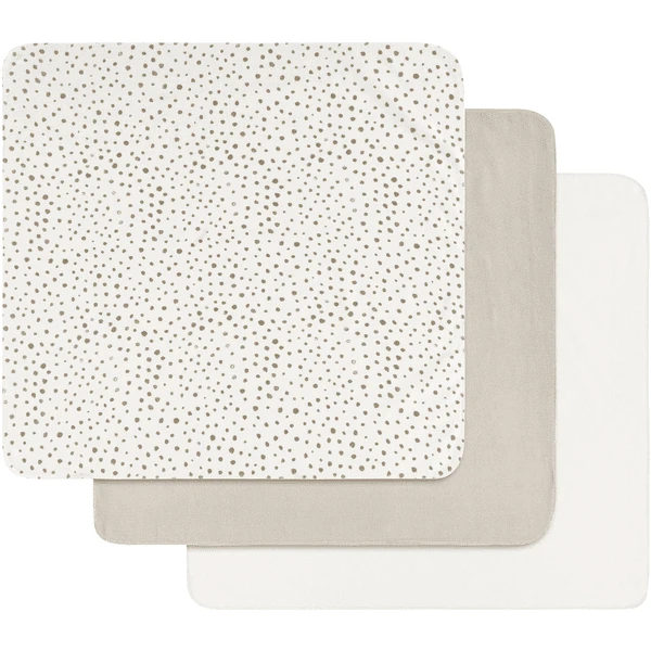 Alvi ® Molton Luiers 3-pack Aqua Dot 80 X 80 Cm - Afbeelding 2