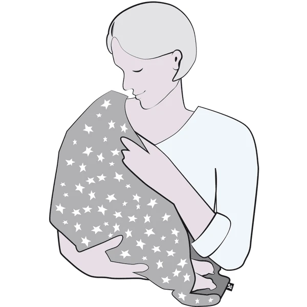 Alvi ® Verpleegkundige Sjaal 2 In 1 Drifting Leaves - Afbeelding 2