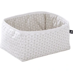 Alvi Vierkante Opbergdoos Ruit Taupe