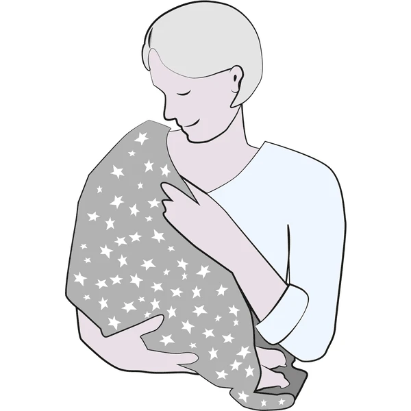 Alvi® Voedingsdoek 2 In 1 Stars Zilver - Afbeelding 5