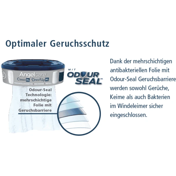 Angelcare Angel Care ® Luieremmer Dress Up XL + 7 Navulcassettes - Afbeelding 4