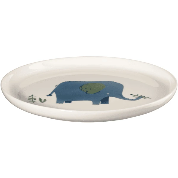 ASA Selection Kinderservies 5-delig Emma Olifant Wit Glanzend - Afbeelding 3