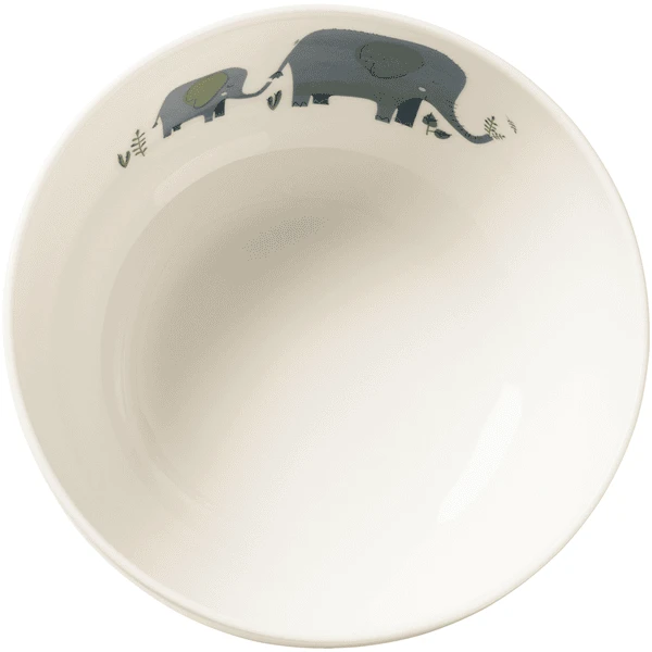 ASA Selection Kinderservies 5-delig Emma Olifant Wit Glanzend - Afbeelding 5