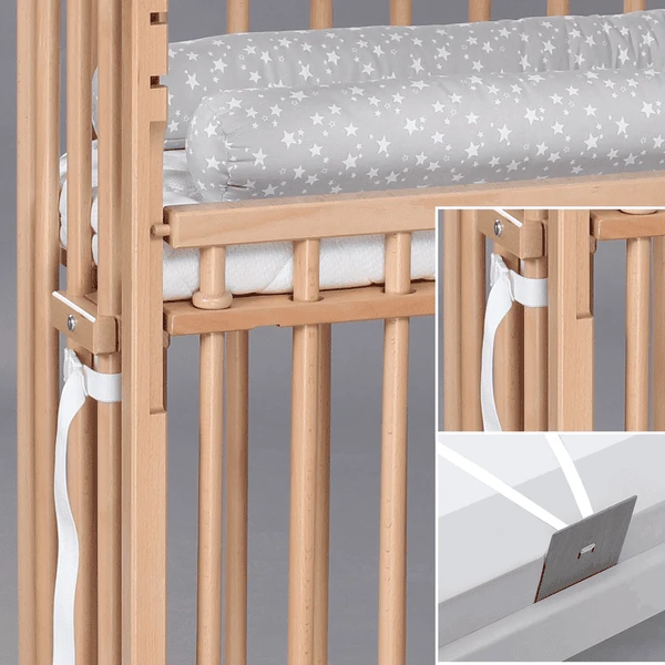 Babybay Boxspring Co-sleeper Comfort Plus Naturel Gelakt - Afbeelding 2