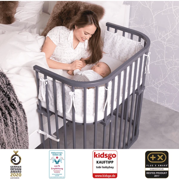 Babybay Co-sleeper Boxspring XXL Grijs - Afbeelding 2