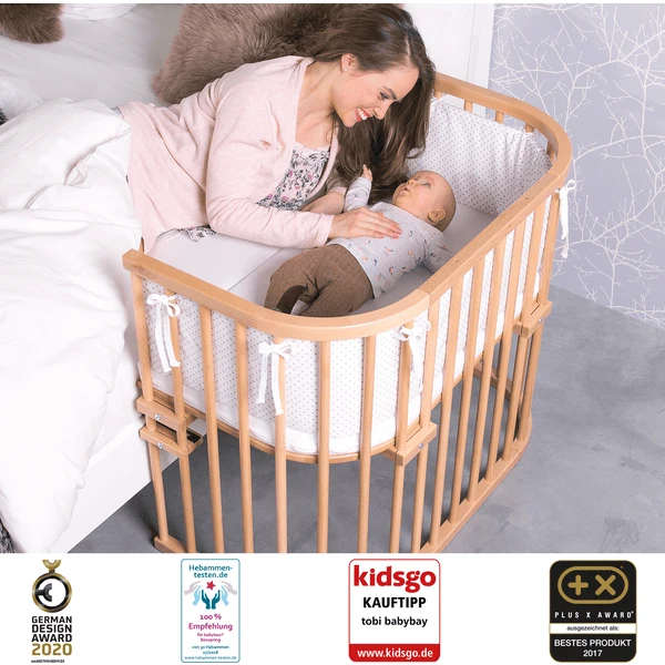 Babybay Co-sleeper Maxi Natuur Gelakt - Afbeelding 2