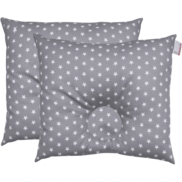 BabyDorm® Preventief Kussen EasyDorm Jonna Grijs Met Witte Sterretjes - Afbeelding 3