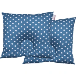 BabyDorm® Preventief Kussen EasyDorm Jonna Petrol Met Witte Stipjes