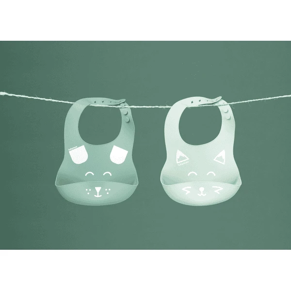 Babymoov BIB'ISY Slabbenset Van SIlikon, 2 Stuks - Afbeelding 2