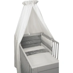 Be Be 's Collectie Mousseline Beddenset 3st Ster Grijs