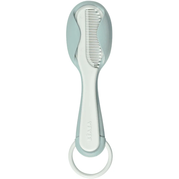 BEABA Baby Haarborstel En Kam Groen Blauw - Afbeelding 5