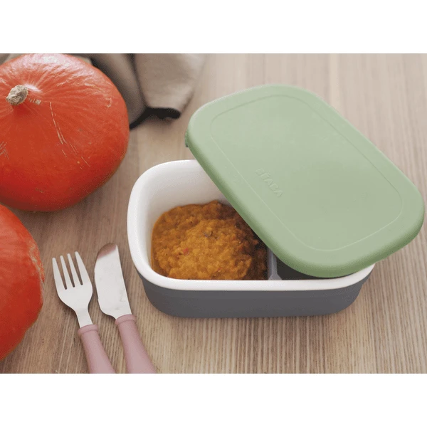 BEABA ® Keramische Lunchbox Mineraal/Zoutgroen - Afbeelding 2
