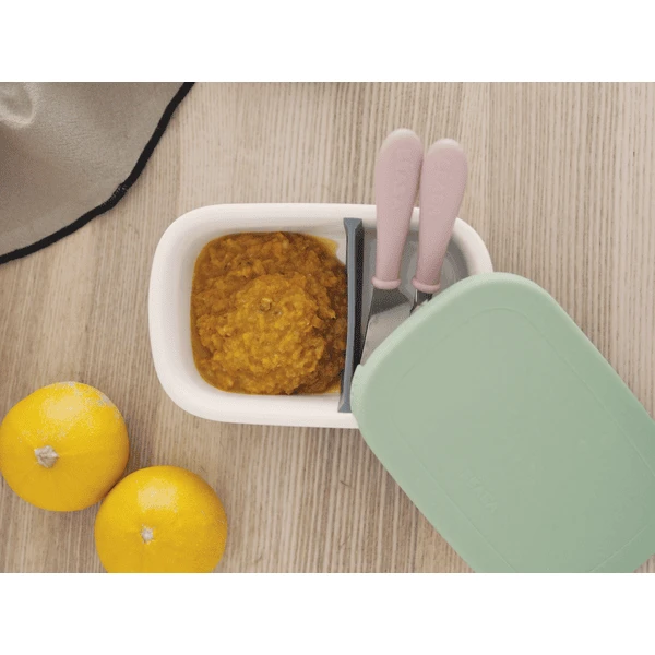 BEABA ® Keramische Lunchbox Mineraal/Zoutgroen - Afbeelding 4