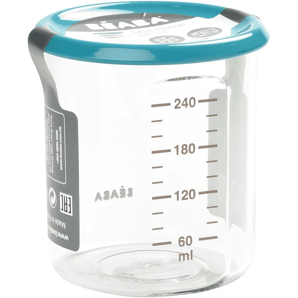 BEABA Portiehouder Tritan Blauw 240 Ml - Afbeelding 3