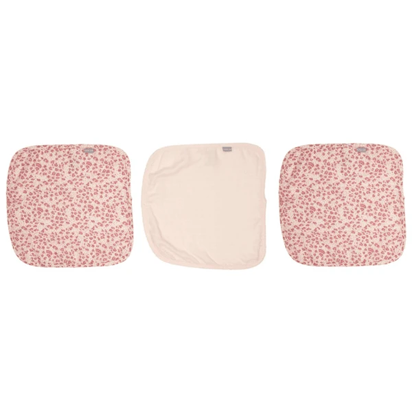 Bébé-jou Bébé Jou®-spuwdoeken 3-pack Leopard Pink