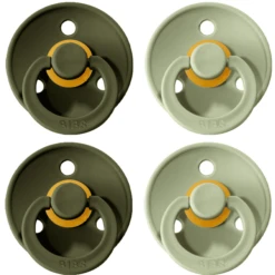 BIBS Dummies Colour Sage / Hunter Green 6-18 Maanden, 4 St.