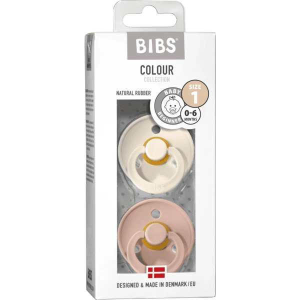 BIBS Fopspeen Colour Blush / Ivoor 0-6 Maanden, 2 St. - Afbeelding 3