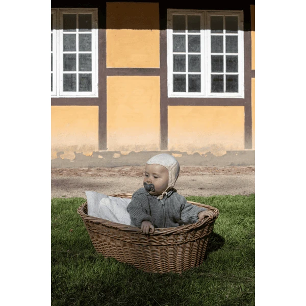 BIBS Fopspeen Supreme Baby Blauw / IJzer Latex 0-6 Maanden, 4 St. - Afbeelding 2