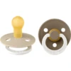 BIBS Soother Colour Donkere Eik / Vanille Night 0-6 Maanden, 2 St.