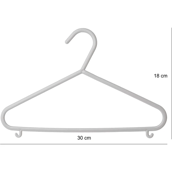 BIECO Kledinghangers 8 Stuks Grijs - Afbeelding 5