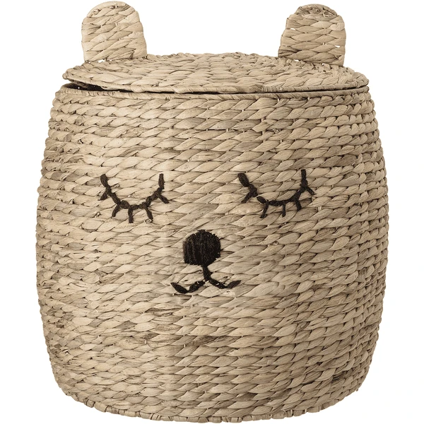 Bloom Ingville MINI Mandje Met Deksel Dolma Waterhyacint Naturel - Afbeelding 3