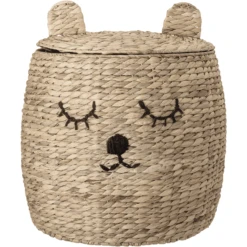 Bloom Ingville MINI Mandje Met Deksel Dolma Waterhyacint Naturel