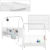 Bopita Babykamer Corsica / My First House 2-delig 60 X 120 Cm Wit Met Aankleedplateau