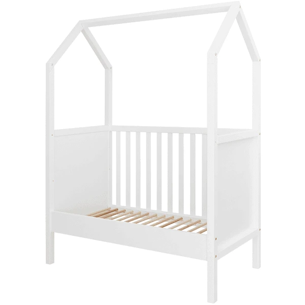Bopita Babykamer Corsica / My First House 2-delig 60 X 120 Cm Wit Met Aankleedplateau - Afbeelding 4