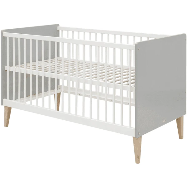 Bopita Babykamer Emma 3-delig 70 X 140 Cm Cabriolet Wit/grijs - Afbeelding 4