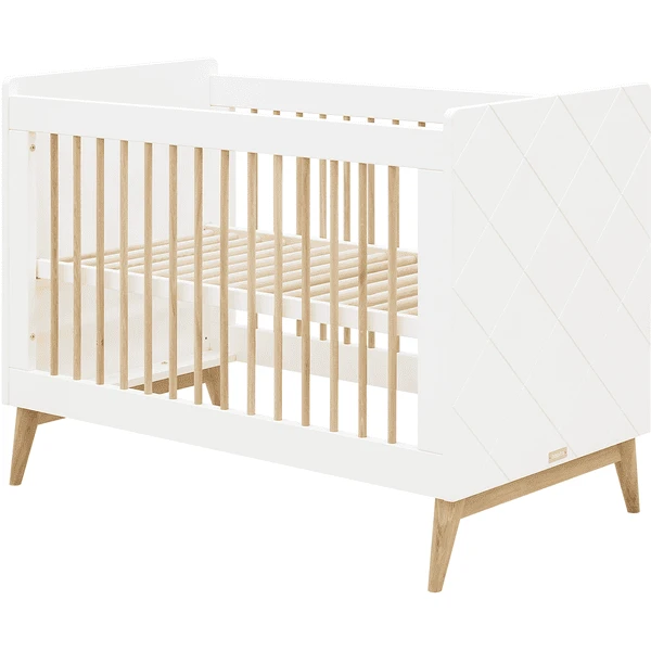 Bopita Babykamer Paris 3-delig 60 X 120 Cm Wit / Natuur Met Aankleedkussen - Afbeelding 3