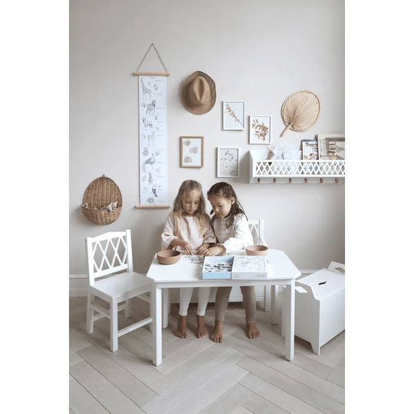 Cam Cam Copenhagen Harlekijn Kindertafel Wit - Afbeelding 5