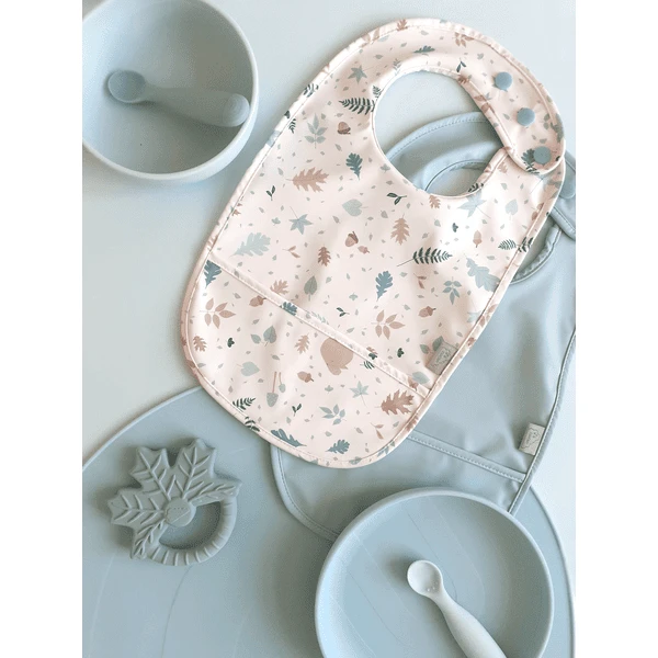 Cam Cam Copenhagen Poly Slabbetje Met Zakje 2-pack Forest Lichtblauw - Afbeelding 5