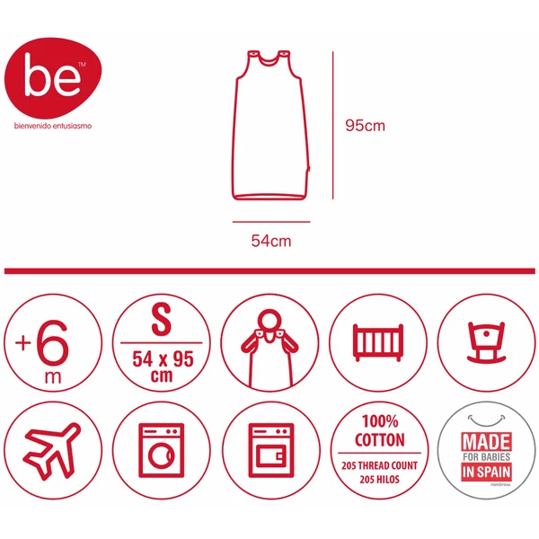 Cambrass Slaapzak Be Universe Grijs 70 - 90 Cm - Afbeelding 4