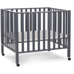 CHILDHOME Box 94 Antraciet 75 X 95 Cm + Wielen