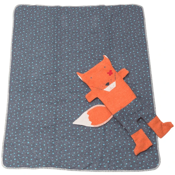 DAVID FUSSENEGGER Set Deken In Poppenvos Koper 70 X 90 Cm - Afbeelding 3