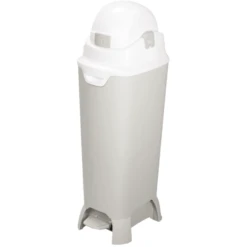 Diaper Champ Luieremmer ONE Maxi Handsfree, Zilver/wit