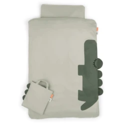 Done By Deer ™ Beddengoed Set Junior Sleepy 100 X 140 Cm Croco Groen